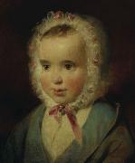 Friedrich von Amerling Portrat der Prinzessin Sophie von Liechtenstein (1837-1899) im Alter von etwa eineinhalb Jahren Germany oil painting artist